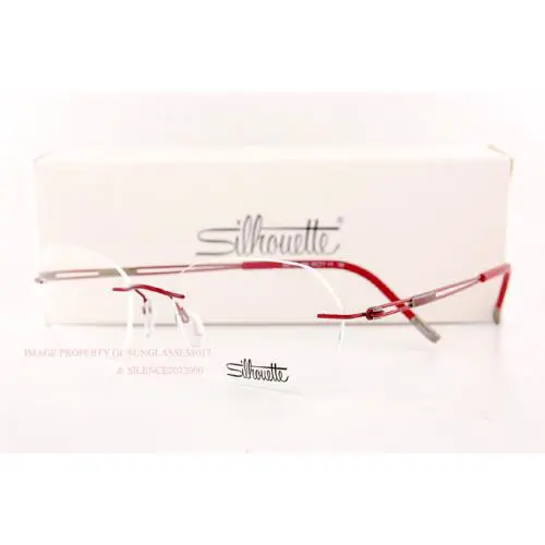 Silhouette Eyeglass Frames Titan Next Generation 5521 FC 3040 Ruby Red