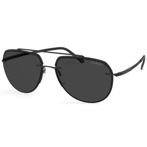 Silhouette Sunglasses 8719 Ring 59-17-140 Black Polarized 8719/75-9040