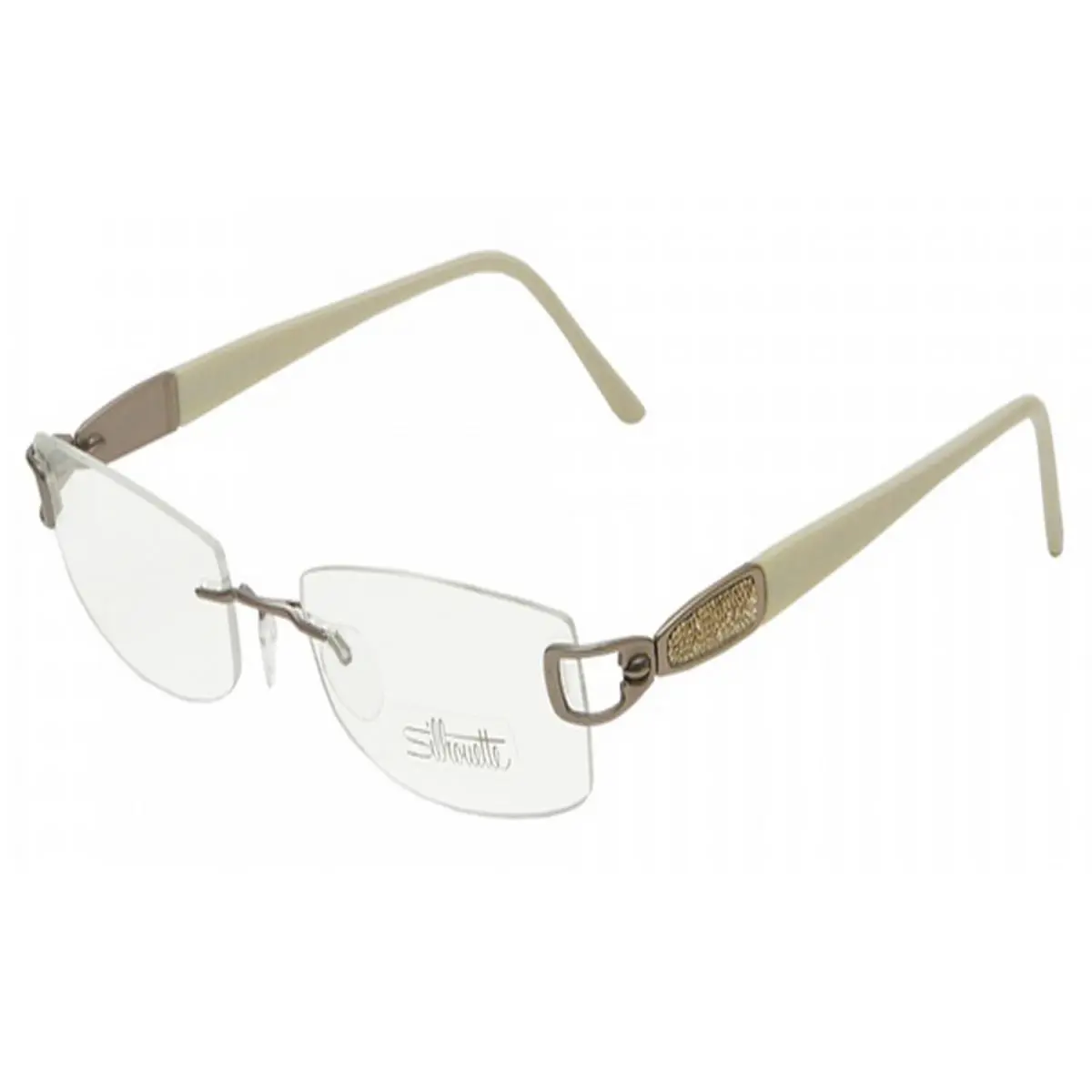 Eyeglasses Swarovski Crystal 51/18/130 Limelight Ivory 6760-6052 by Silhouette