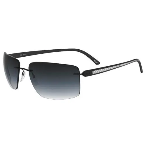 Silhouette Sunglasses Spielberg 61/17/135 Black Silver / Grey Grad 8722/75-9140