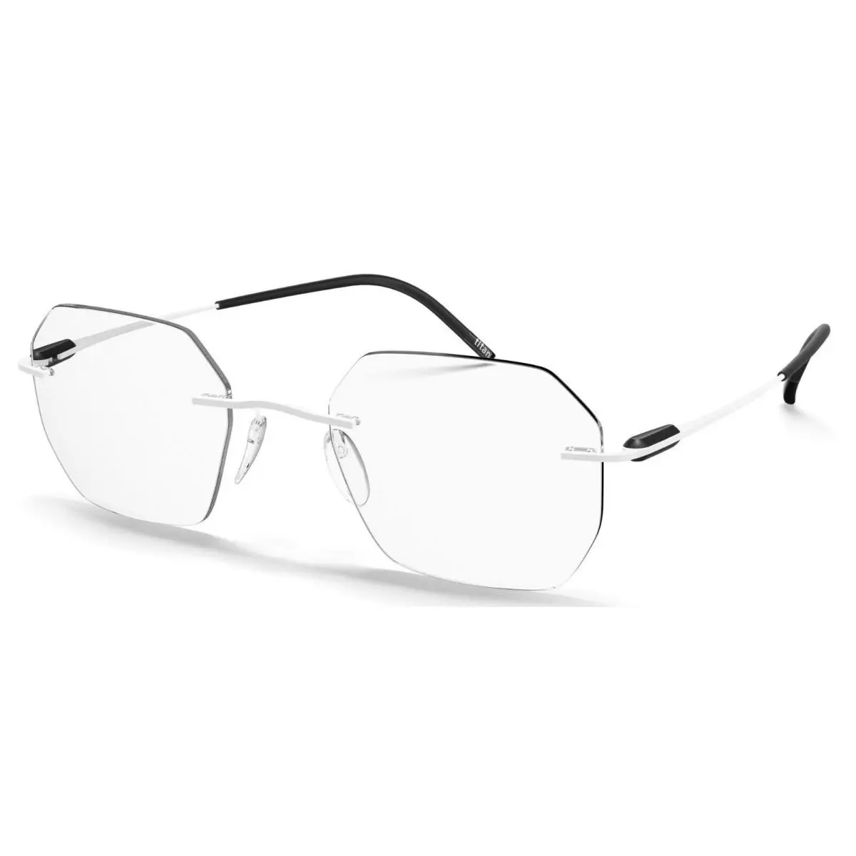 Silhouette 5561 1540 Eyeglasses Purist Courageous White 50-19MM-145 5561/LG-1540