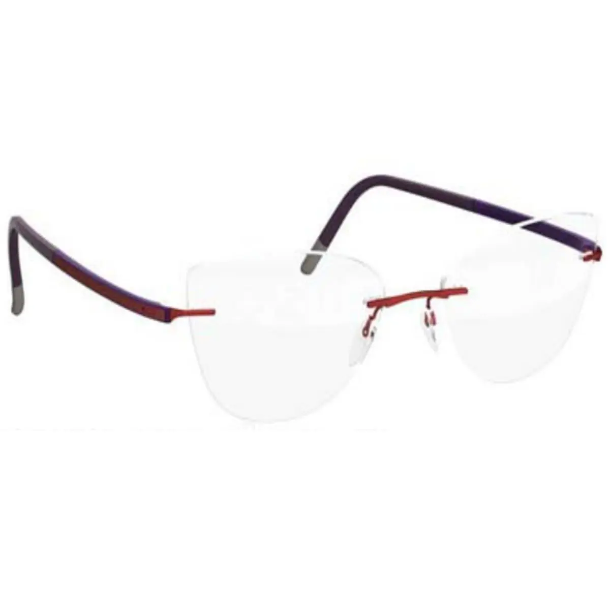 Eyeglasses Silhouette Fusion 56-17-140 Metallic Marsala 4521-6057-56MM