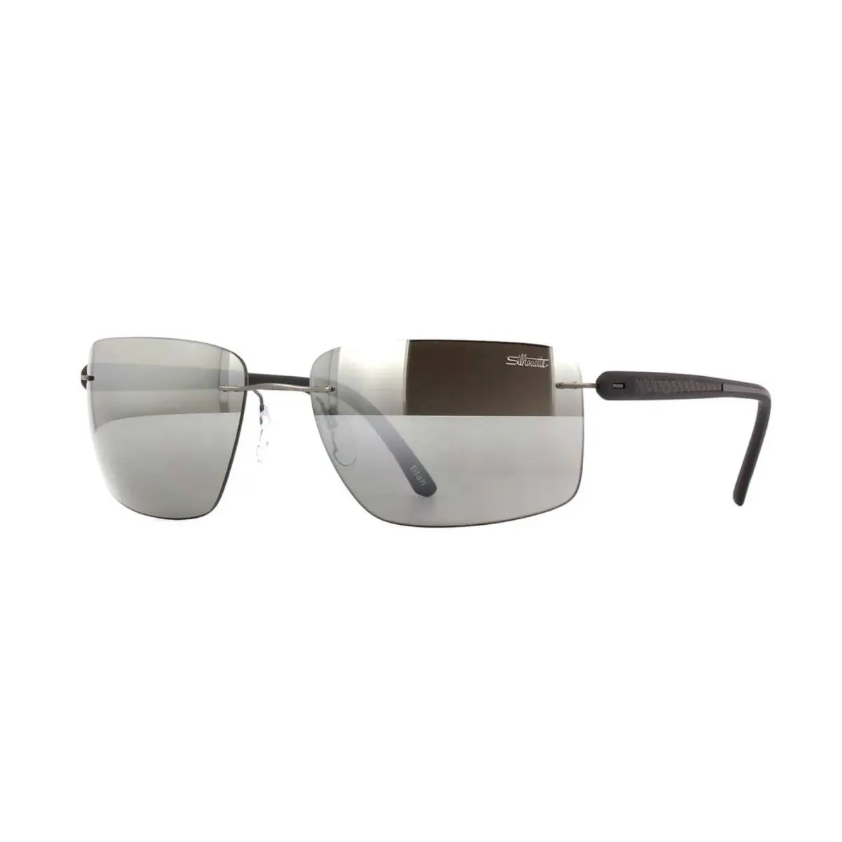 Carbon T1 8722 Ruthenium/grey Shaded Mirrored 6560 Sunglasses by Silhouette