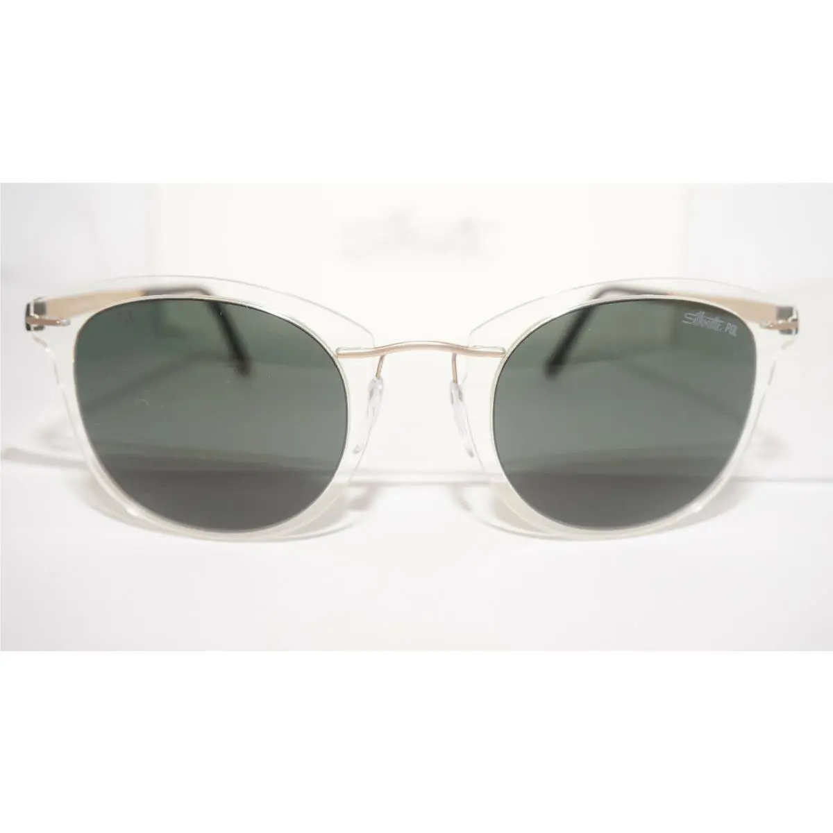Silhouette Sunglasses Clear Gold Green 8171/75 1030 00/00