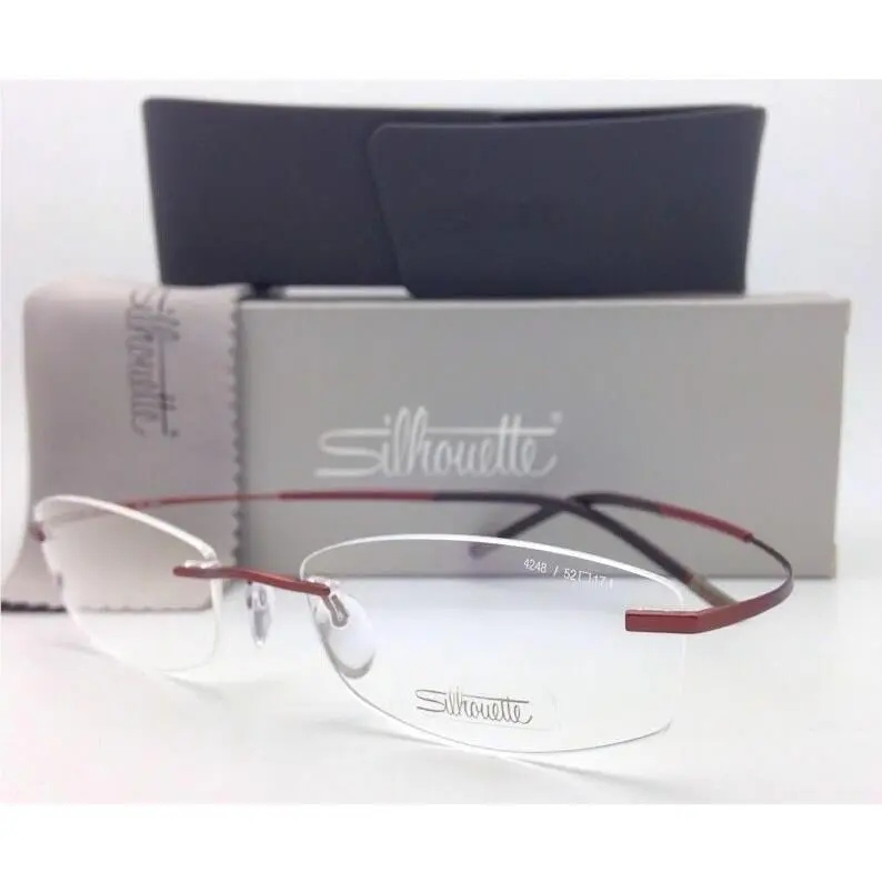 Silhouette Rimless Eyeglasses Titan Minimal Art 7581 4248 6052 Black-copper