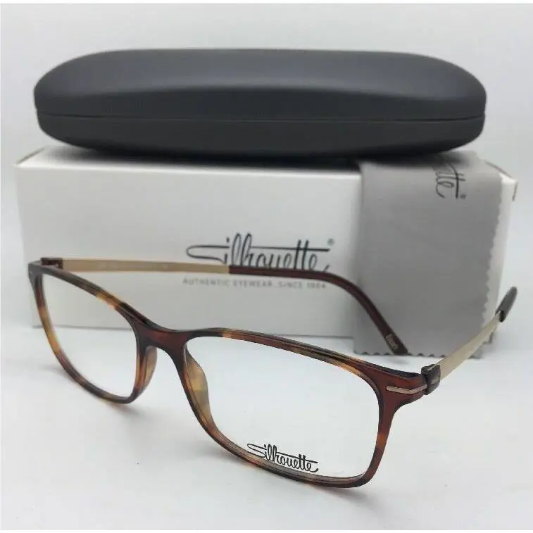 Silhouette Eyeglasses Spx 2905 75 6120 53-15 135 Matte Gold Tortoise Frame