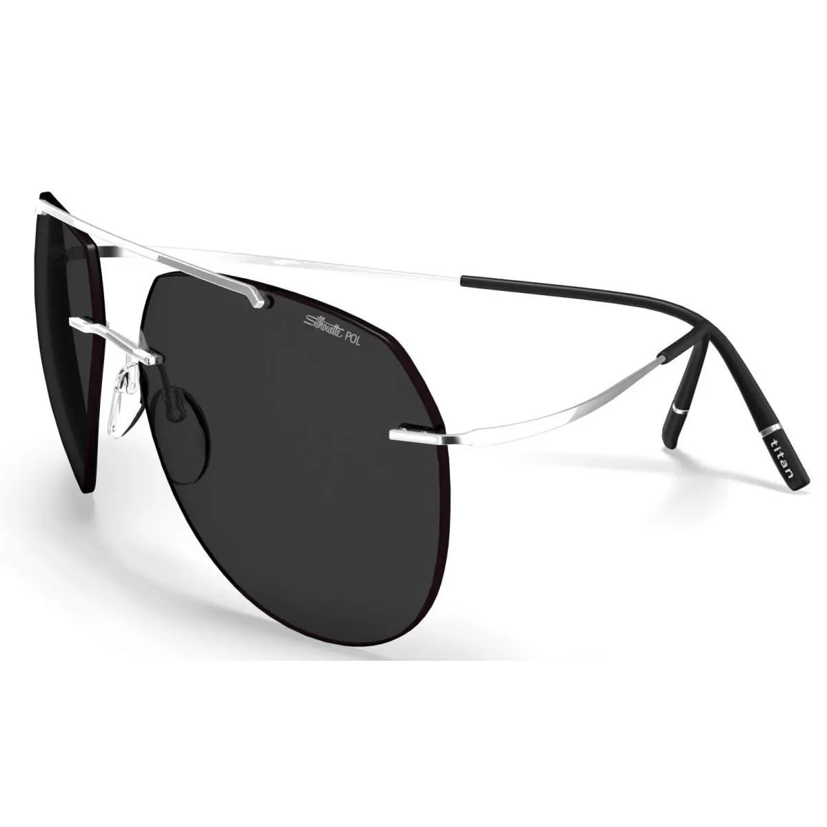 Nash Tma Collectio 59/15/145 Silver/grey Polarized 8744/75-7310-59MM by Silhouette