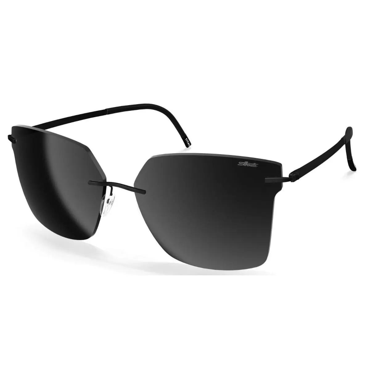 Silhouette Sunglasses 8740 9040 Begur Pure Black 60-15MM-140MM 8740/75-9040