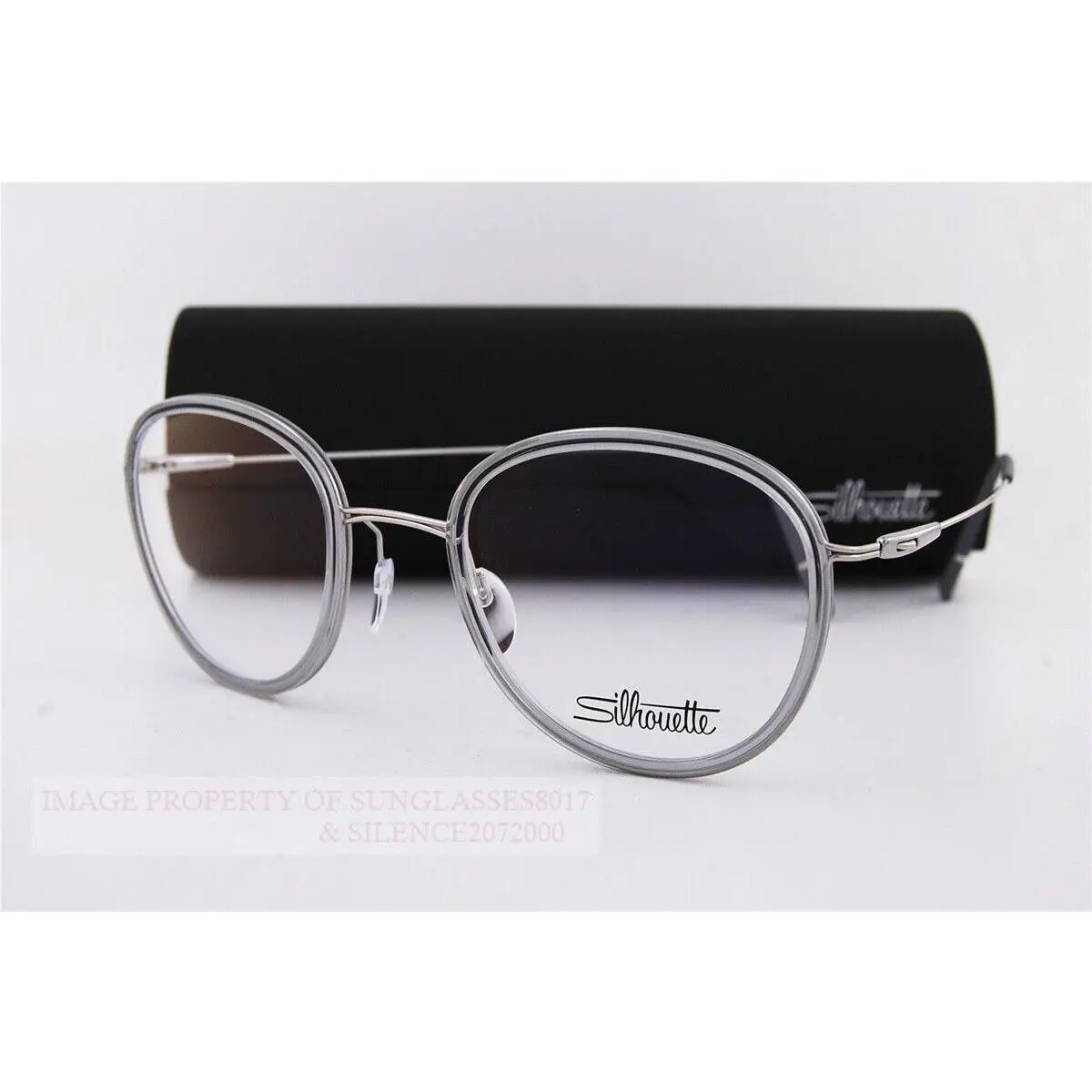 Silhouette Eyeglass Frames Dynamics Colorwave Contour 5581 7100 Rhodium 47mm