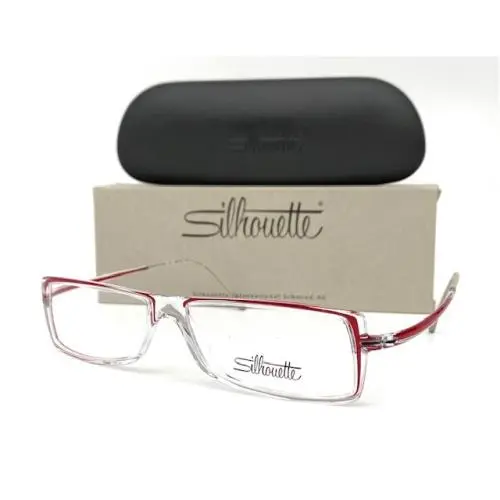 Silhouette 2838 10 6071 Transparent Red / Demo Lens 54mm Eyeglasses