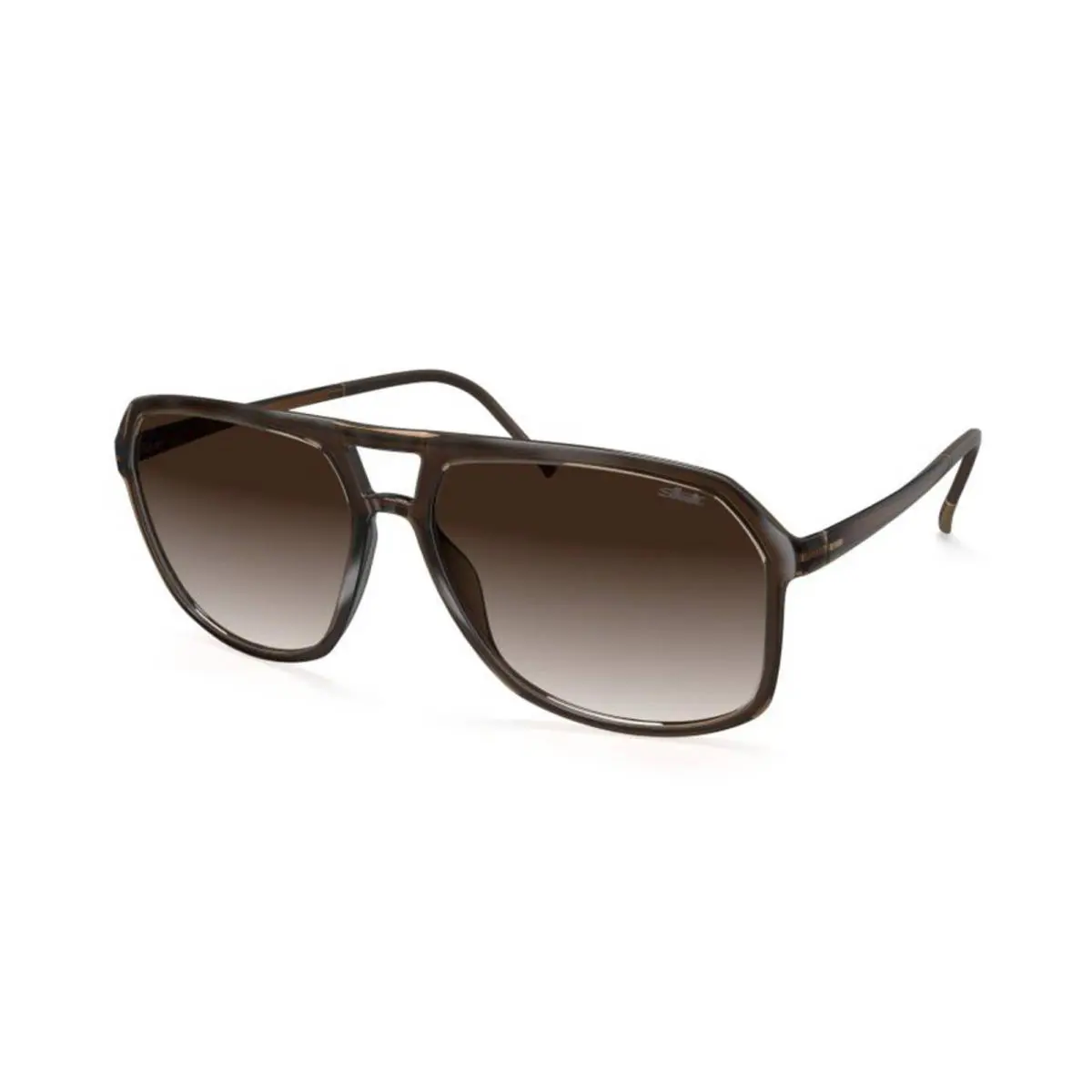 Silhouette Midtown 4080 Dark Moka/classic Brown Shaded 6130 Sunglasses - Frame: Dark Moka, Lens: Classic Brown Shaded
