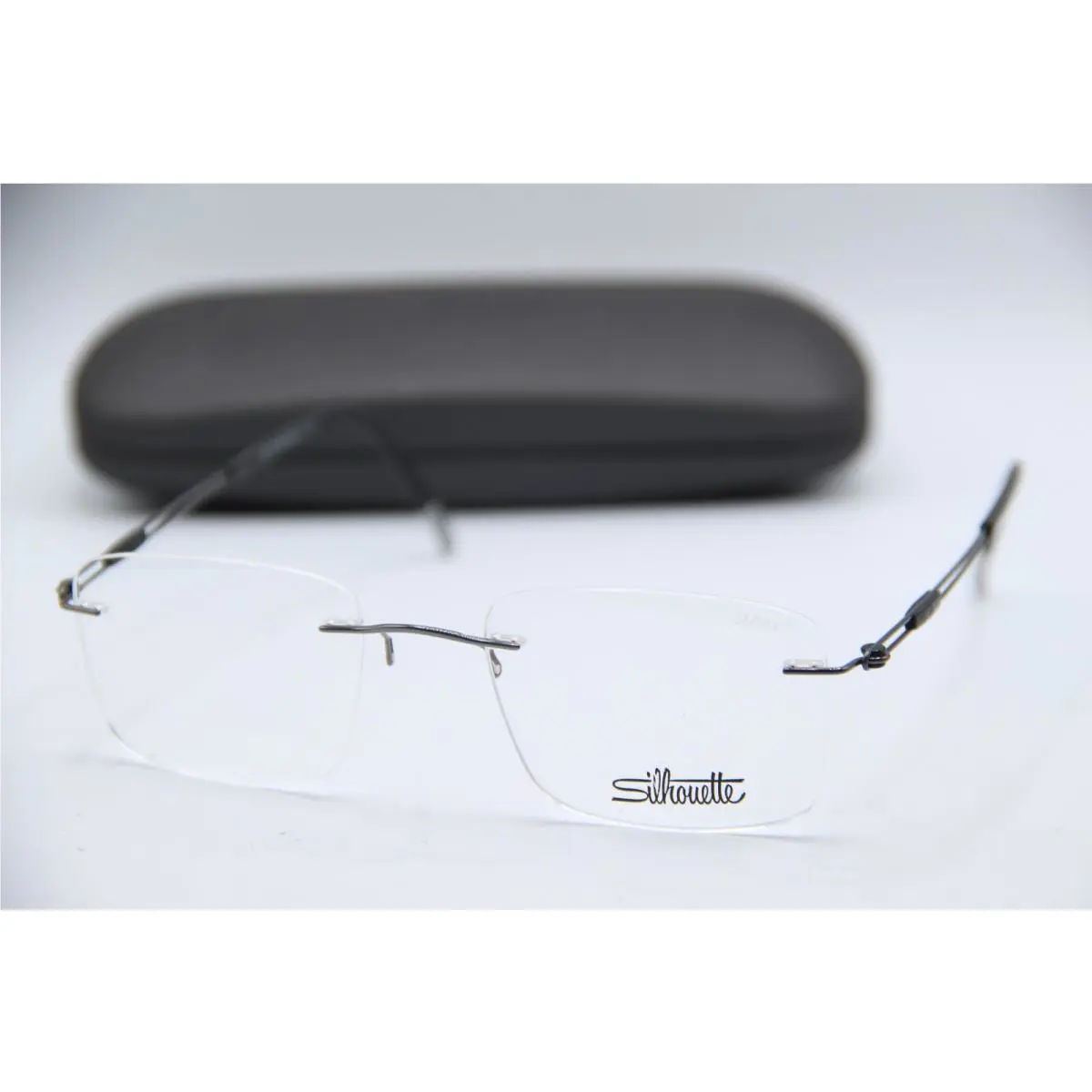 Silhouette Spx 5521 EZ 6560 Silver Black Frames Sunglasses 50-19