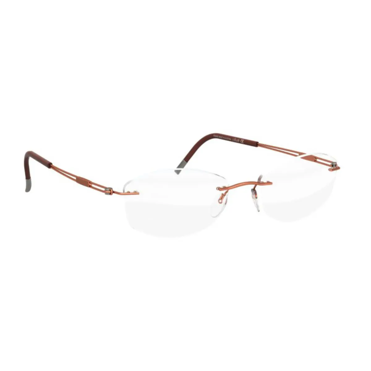 Silhouette Eyeglasses 5521 FD 2540 Titan Next Generation Orange Titanium Frame