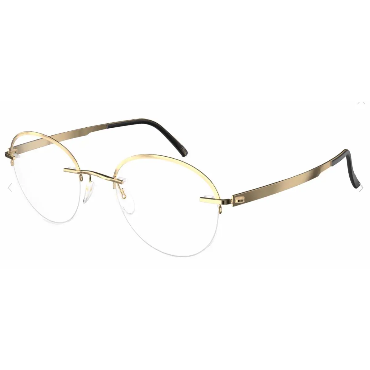 Silhouette Rimless Eyeglasses Artline 5545 JS 7520 50 23kt Gold Plated Frame - Frame: 23kt Gold Plated, Lens: Clear Demo lenses with Anti-Relective Coating