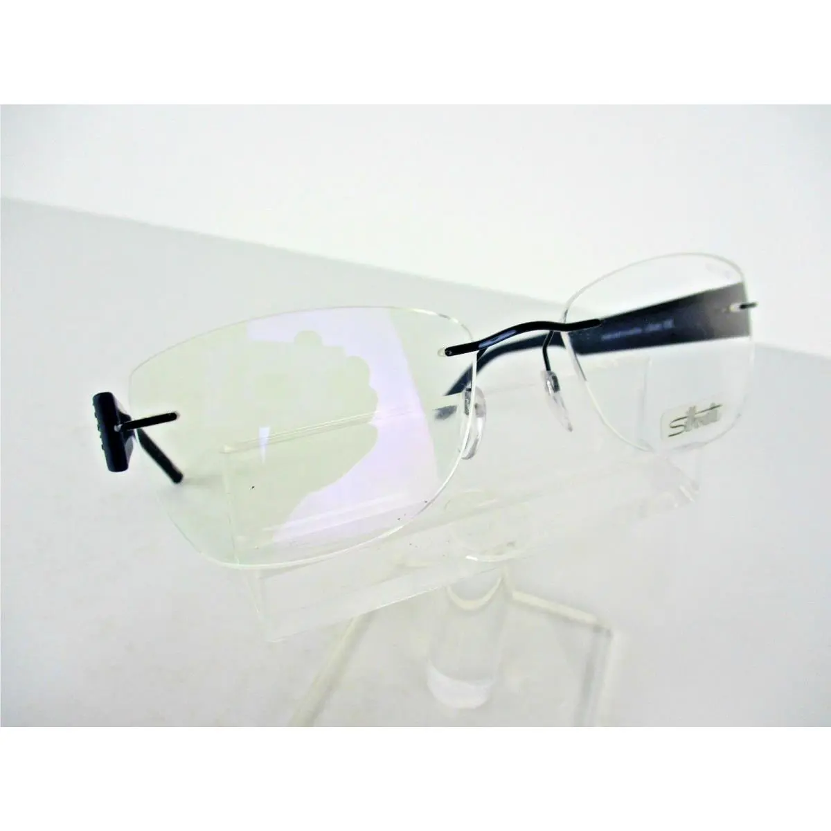 Silhouette Spx Compose 4452 6056 Blue Shimmer 52 x 17 Eyeglass Frames