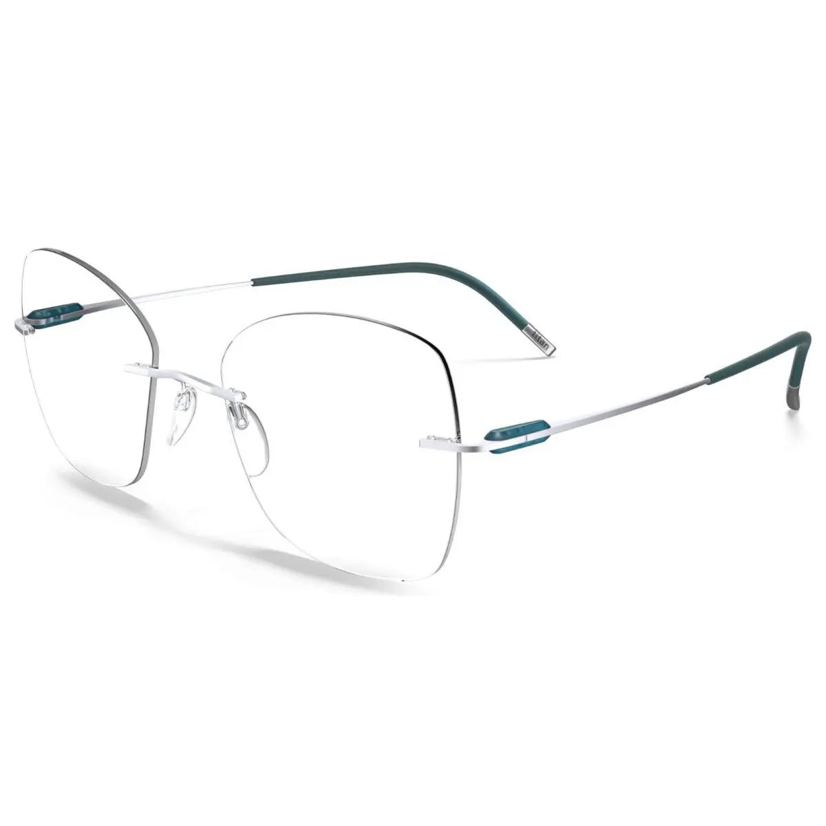 Silhouette 5561 7110 Eyeglasses Purist Loyal Blue 55MM-17MM-140MM 5561/LI-7110 - Frame: Multicolor