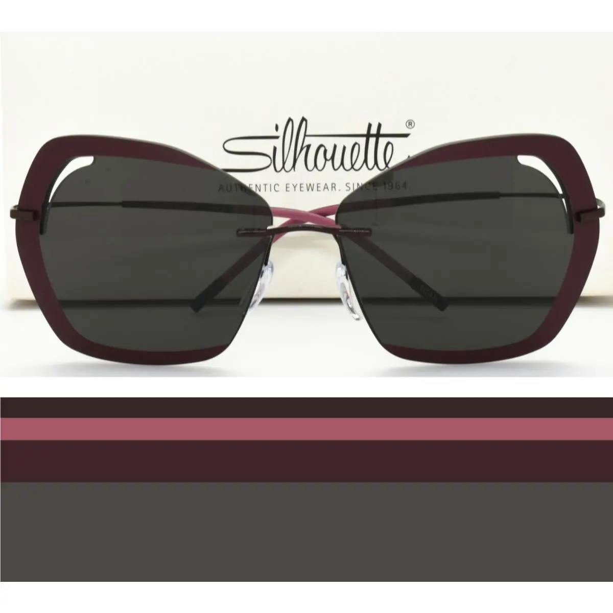 Silhouette Sunglasses Ultra Light Oversize Perret Schaad Light Grey 9910 6040