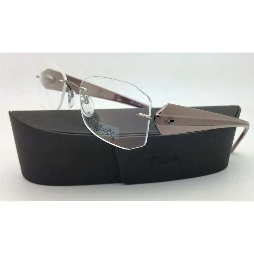 Silhouette Eyeglasses Mystero 6698 6050 52-17 Bronze Bown w/ Clear Lenses