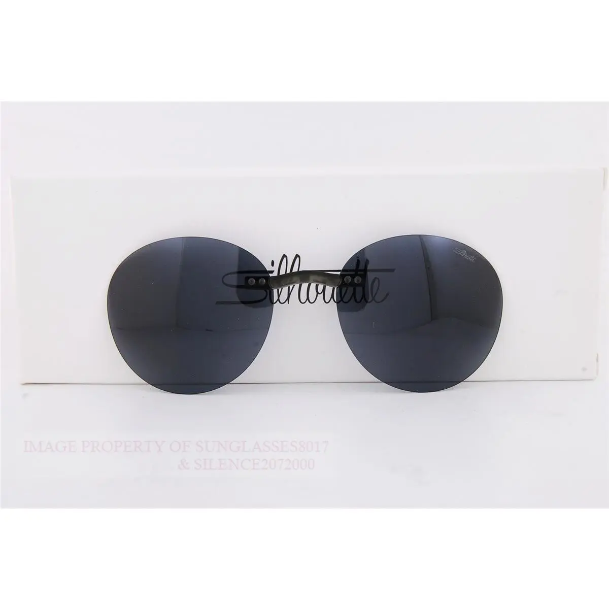 Silhouette Eyeglasses Clip on 5076 EP Grey Polarized 48mm