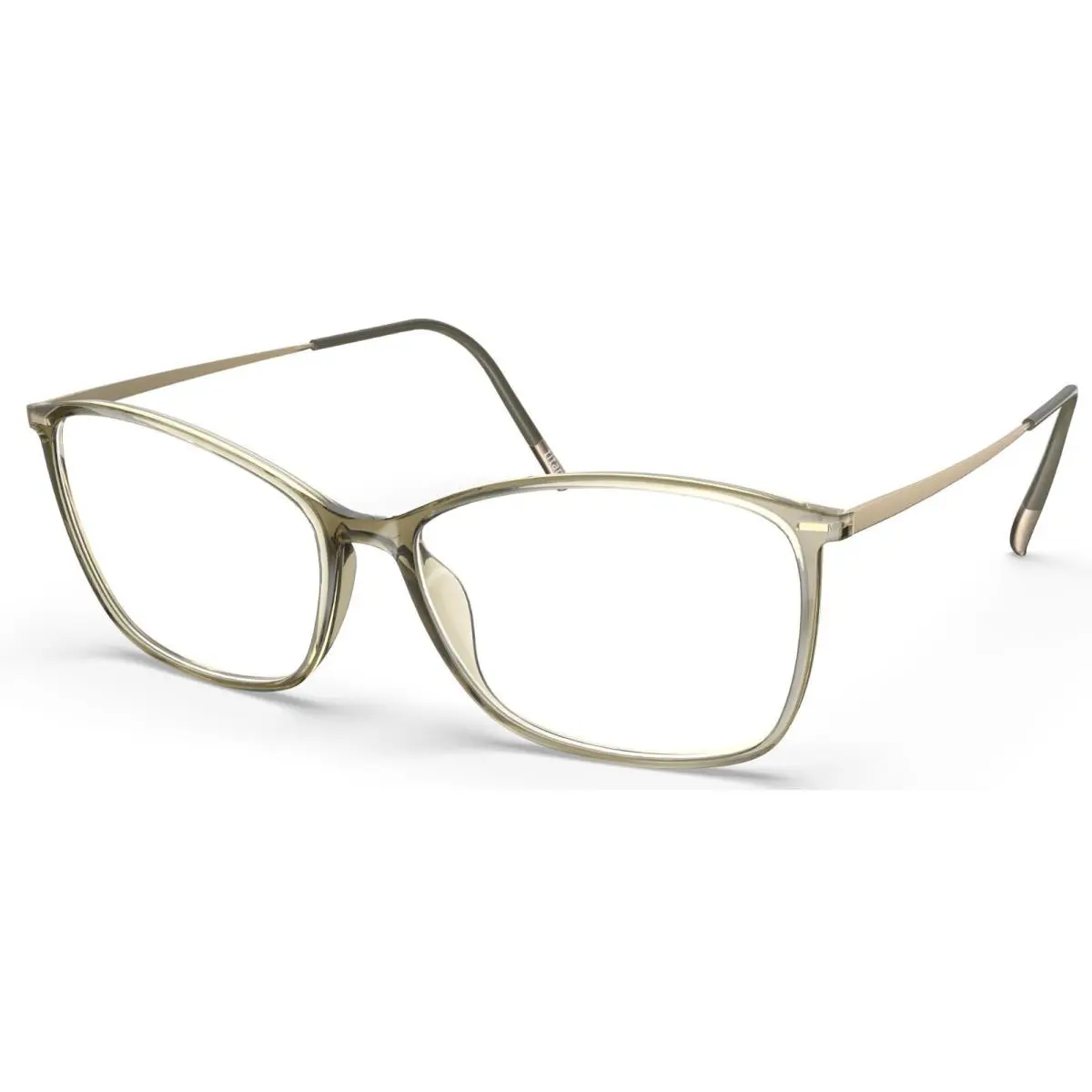 Silhouette 1598 Eyeglasses Illusion Lite Restful Olive 53-14-135 1598-5541-53MM