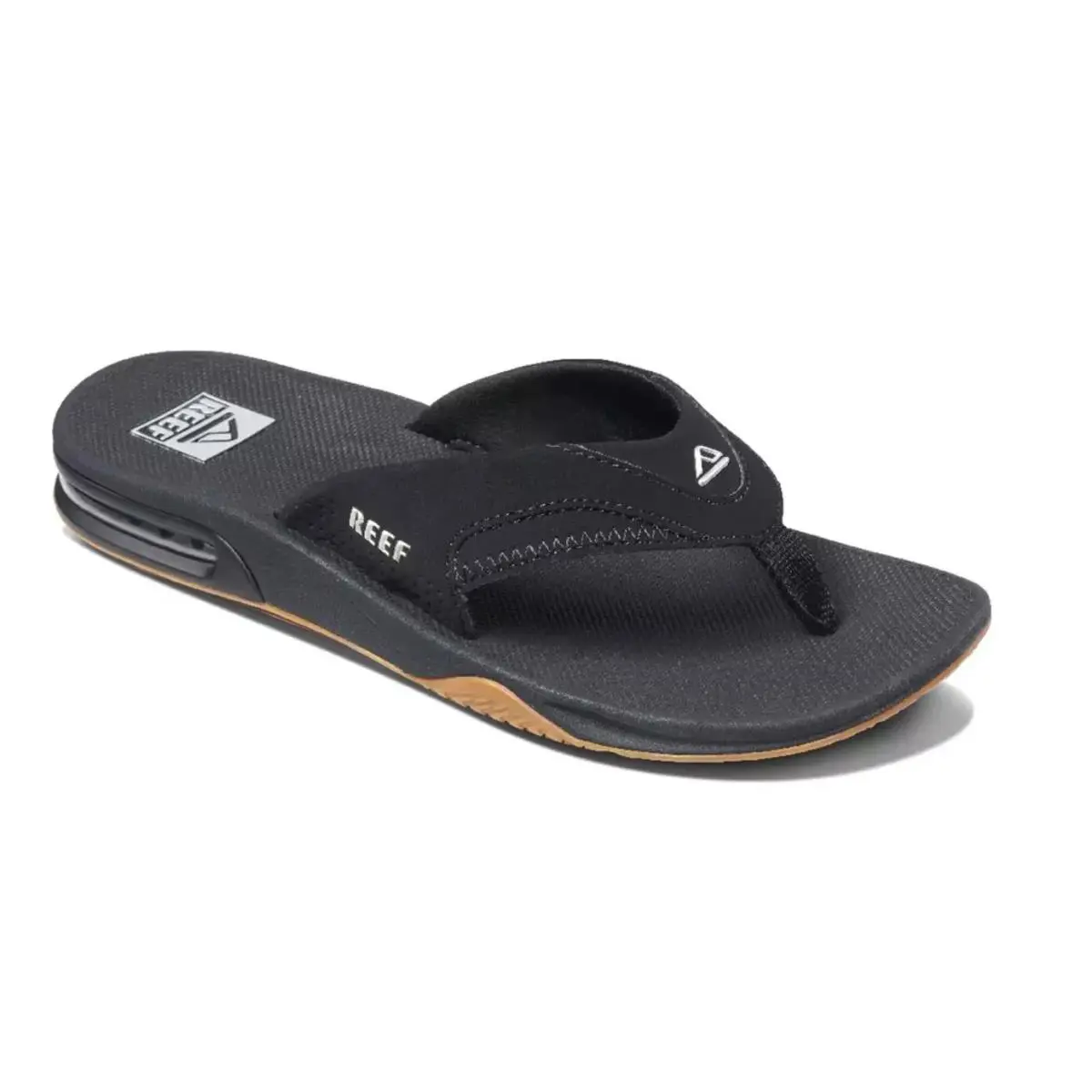 Man Reef Fanning with Arch Support Water Friendly RF2026 Black Silver - Black/Silver