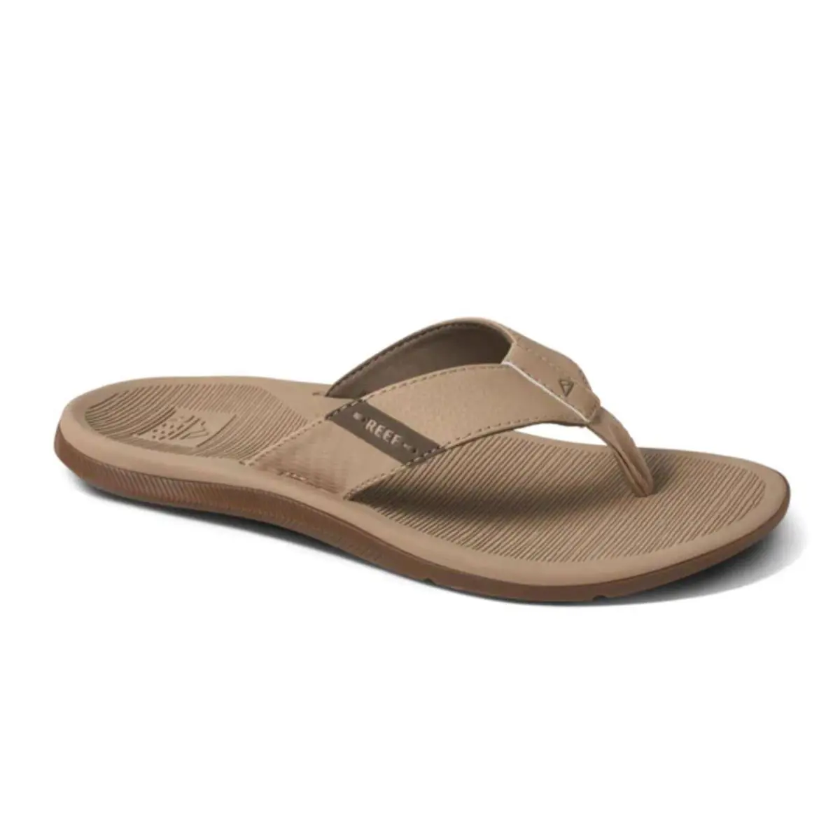 Man Reef Santa Ana High Arch Support Flip Flop Sandal CJ4017 Sand