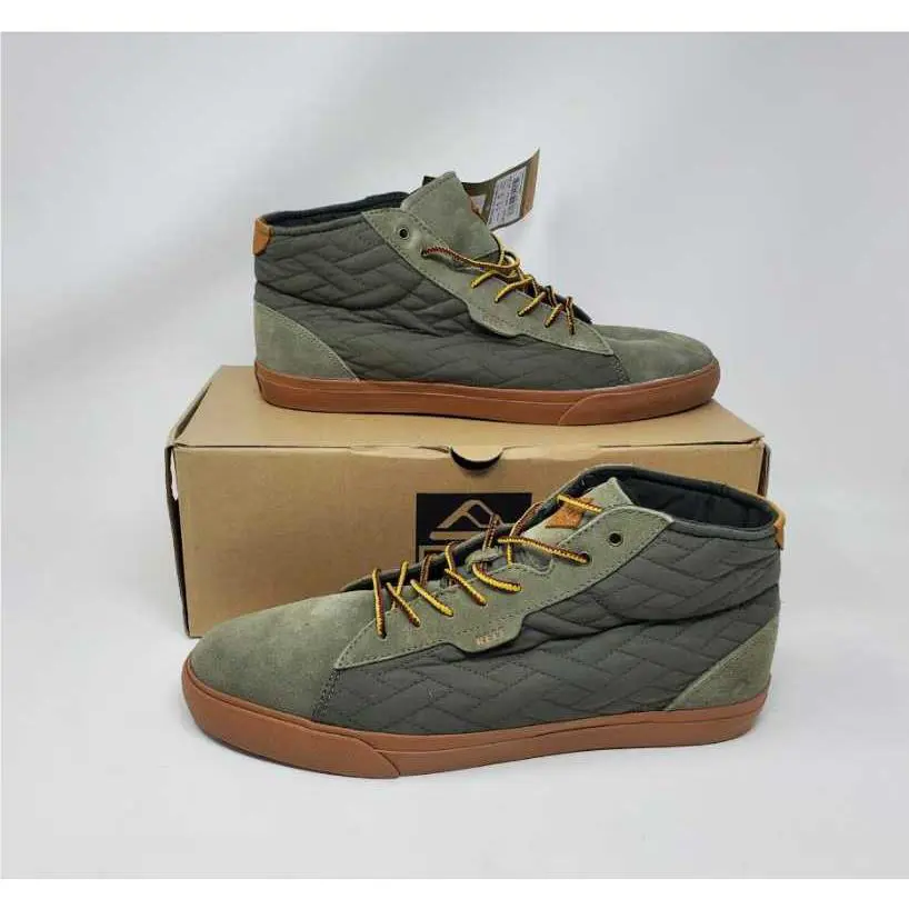 Men`s Reef Ridge Mid TX Olive Gum Shoes Skate Sneakers
