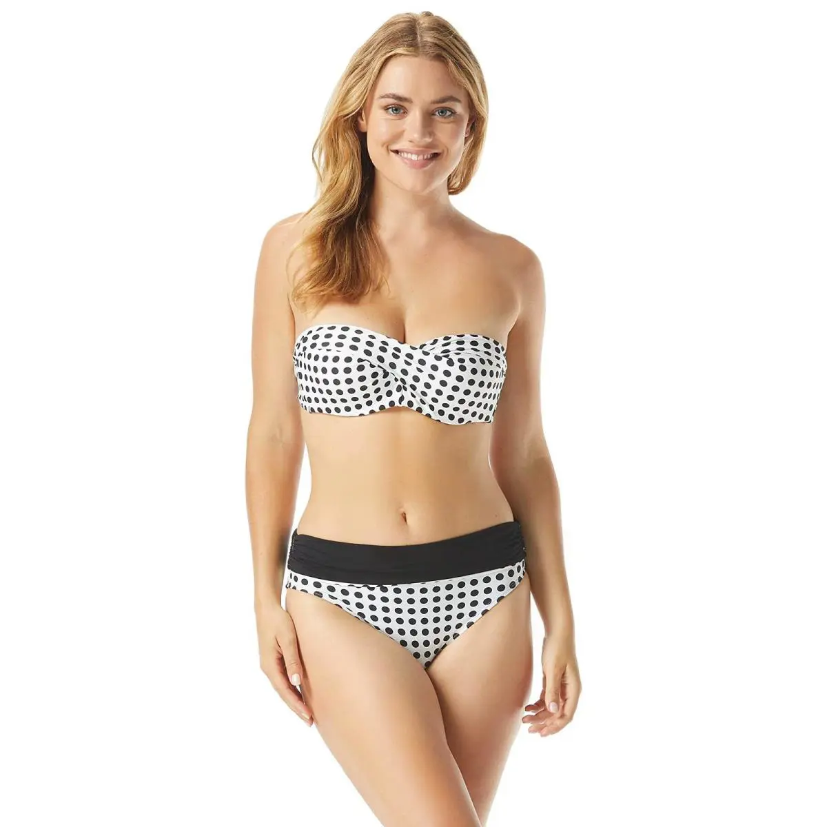 Coco Reef Riviera Dot Five-way Bra Sized Bandeau Top Ivory 36-38D - Ivory