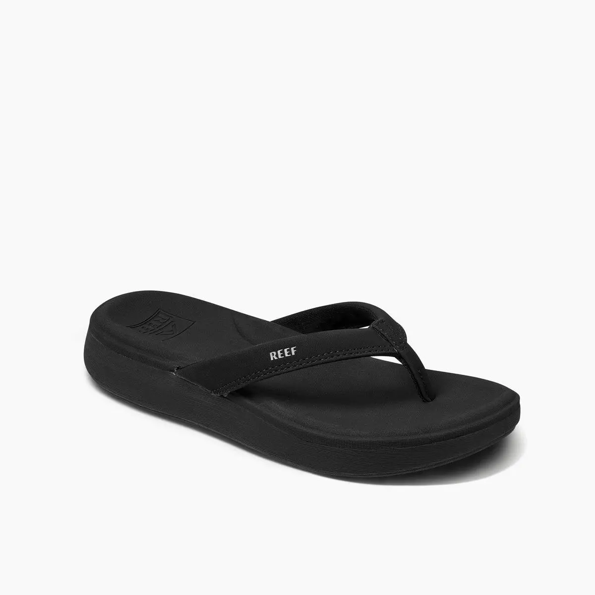 Reef Women`s Cushion Cloud Flip Flop Regular Sandal - Black Size Options