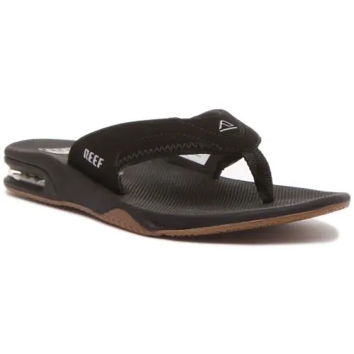 Reef Fanning Flip Flop with Contrast Logo Sandals Navy Mens Size US 7 - 13 - NAVY
