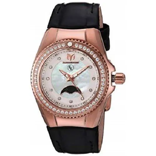 Technomarine TM-416021 Eva Longoria Mop Dial Rose Gold Moon Phase Women`s Watch