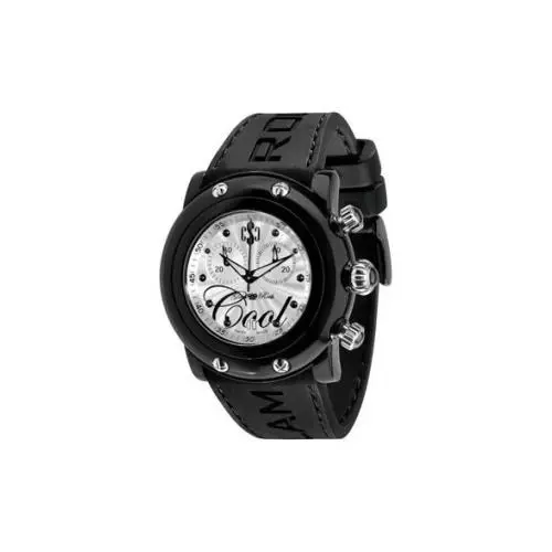 Technomarine Glam Rock GR62100 Miami Beach Cool Swiss Made Black Silicon Chronograph