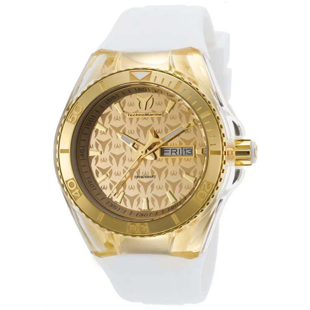 Lady`s Technomarine Monogram TM 115061 Yellow Gold + Extra Band and Cover by TechnoMarine