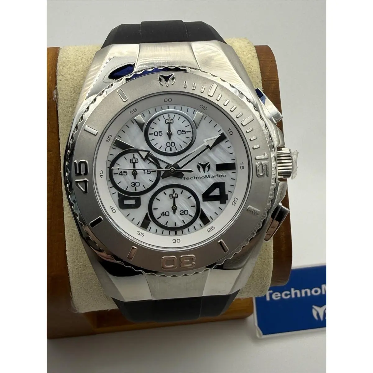 Technomarine Cruise TM124028 Chronograph White Mop Dial Men`s Watch by TechnoMarine
