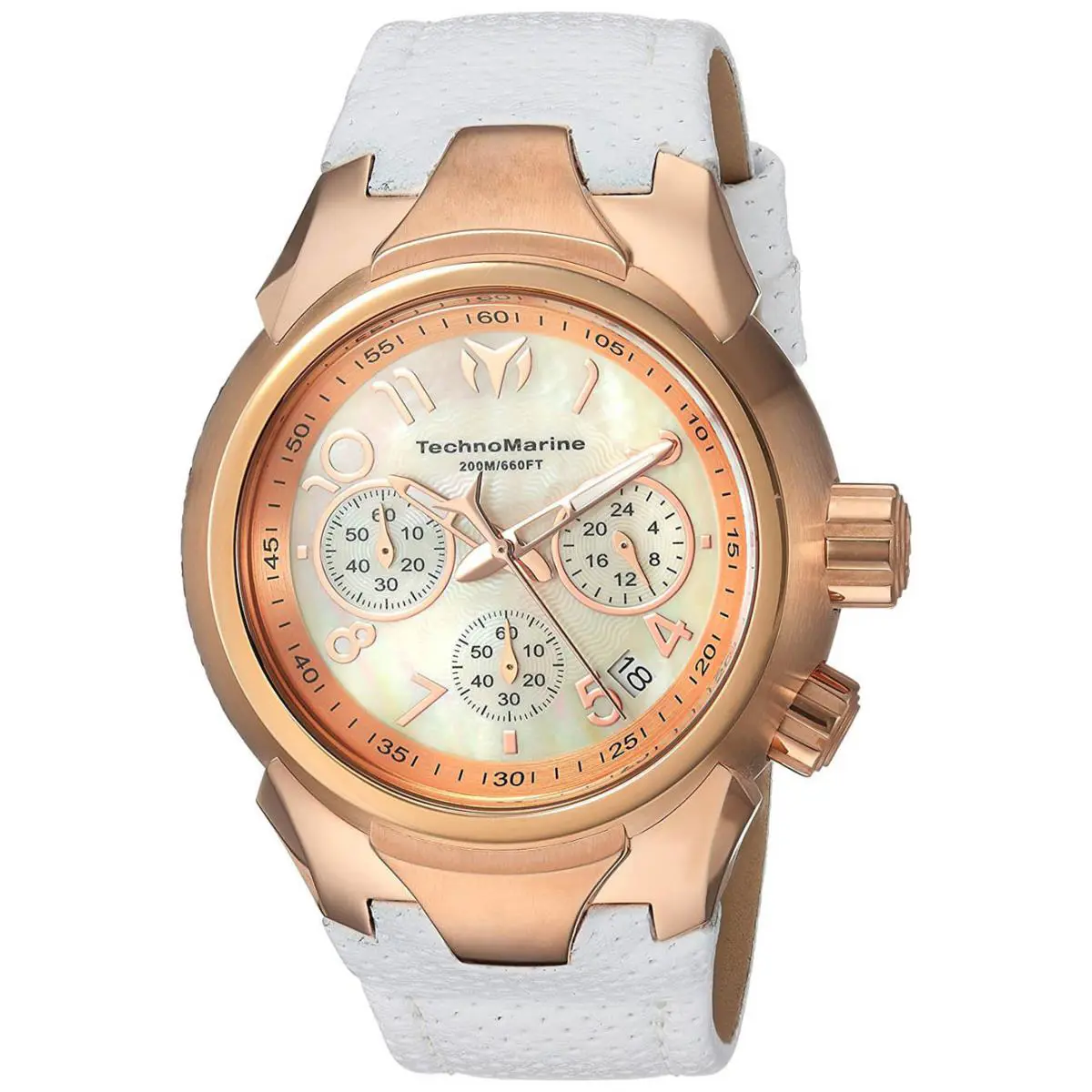 Technomarine TM-715036 Sea Mop Dial Leather Strap Chronograph Women`s Watch