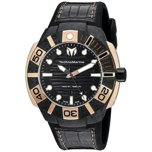 Technomarine Watch Black TM-514002 As Seen In Pictures