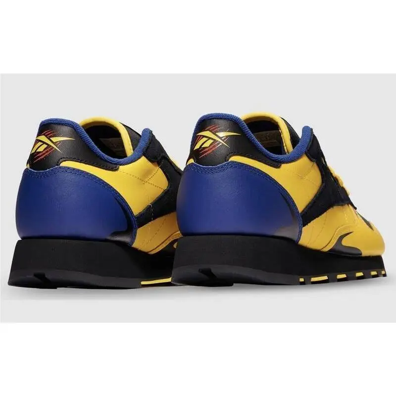 Reebok shoes - Reebok Classic Leather - Classic Leather - Black/Yellow/Blue 16