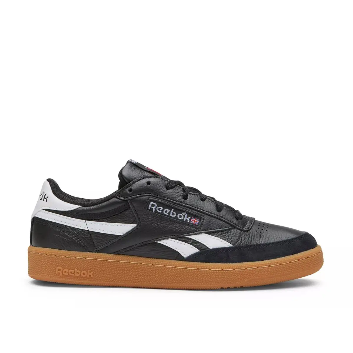 Man`s Athleisure Reebok Club C Revenge Plus Gum Sneaker - Black