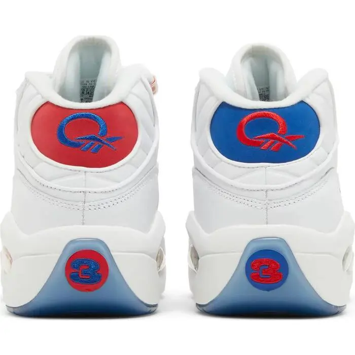 Reebok shoes - Reebok Question Mid - Question Mid - FV7563 - White/Collegiate Blue/Primal Red 2