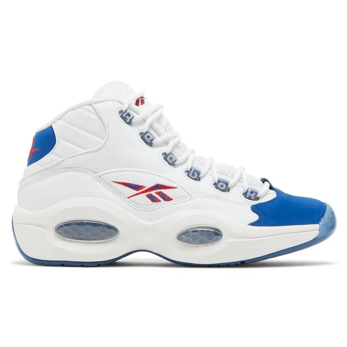 Reebok shoes - Reebok Question Mid - Question Mid - FV7563 - White/Collegiate Blue/Primal Red 4