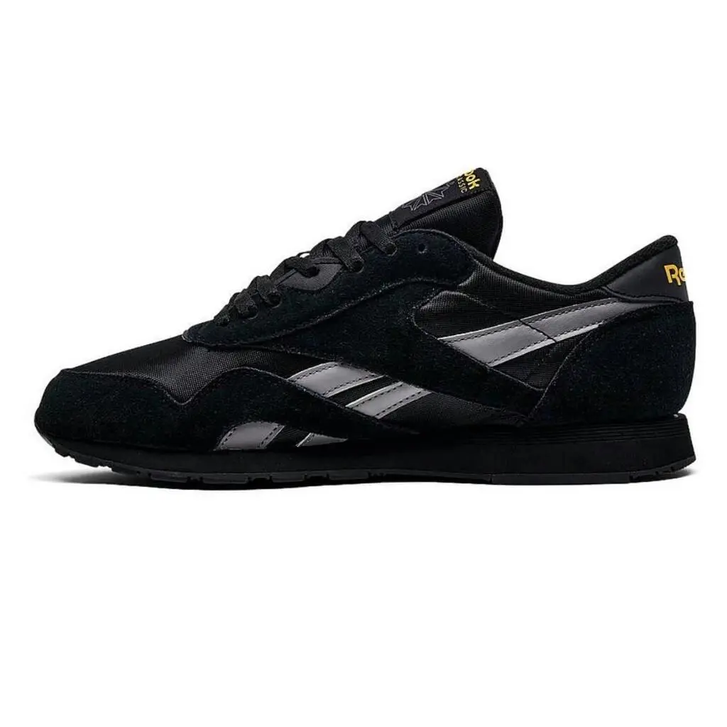 Reebok shoes - Reebok Classic Nylon - Classic Nylon - Black, Manufacturer: Black/Grey/Yellow 6