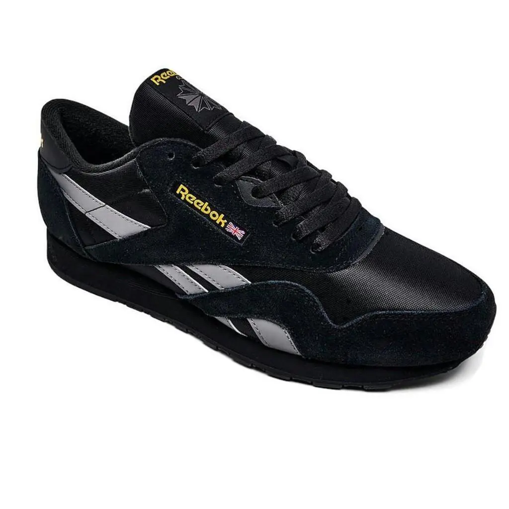Reebok shoes - Reebok Classic Nylon - Classic Nylon - Black, Manufacturer: Black/Grey/Yellow 7