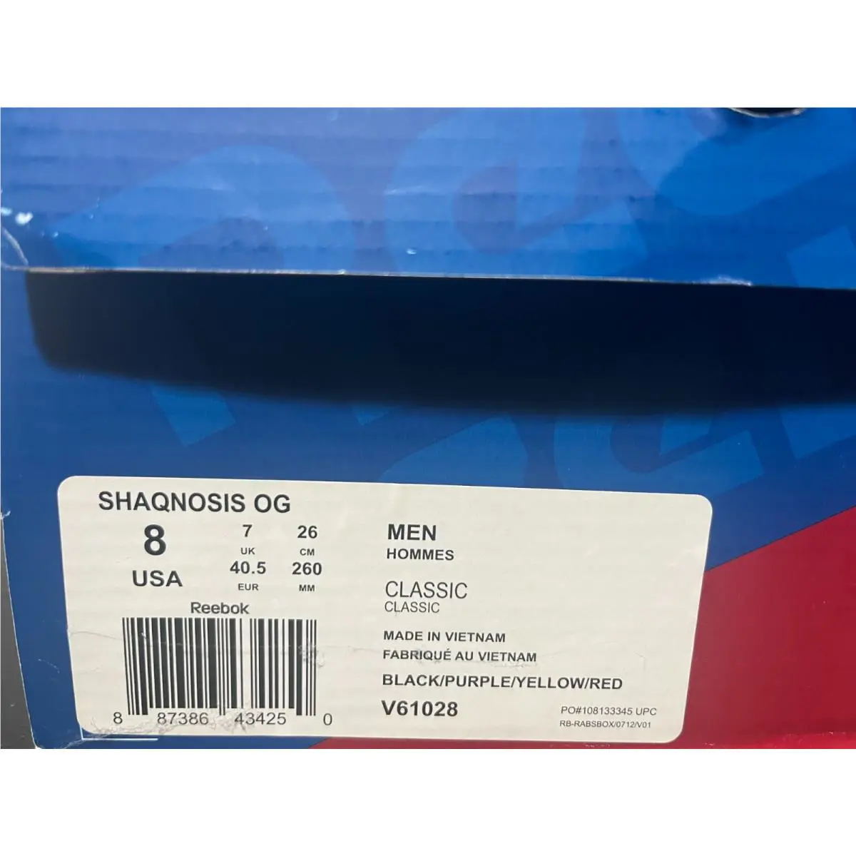 Reebok shoes - Reebok Shaqnosis - Shaqnosis - V61028 - Multicolor 0
