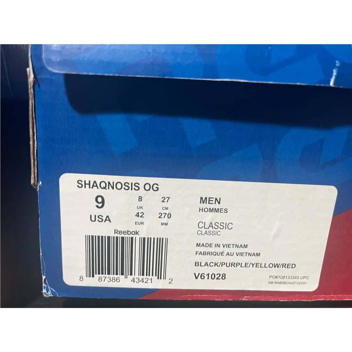 Reebok shoes - Reebok Shaqnosis - Shaqnosis - V61028 - Multicolor 1