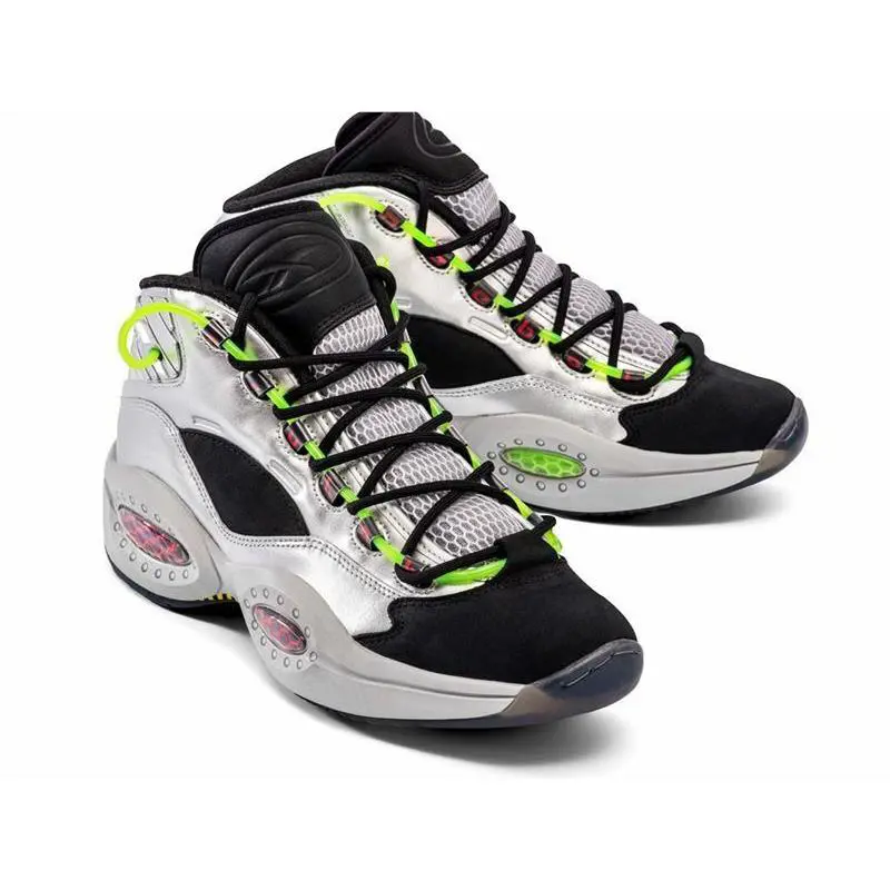 Reebok shoes - REEBOK QUESTION MID - QUESTION MID - FW7548 - Pure Silver/Red/White 3