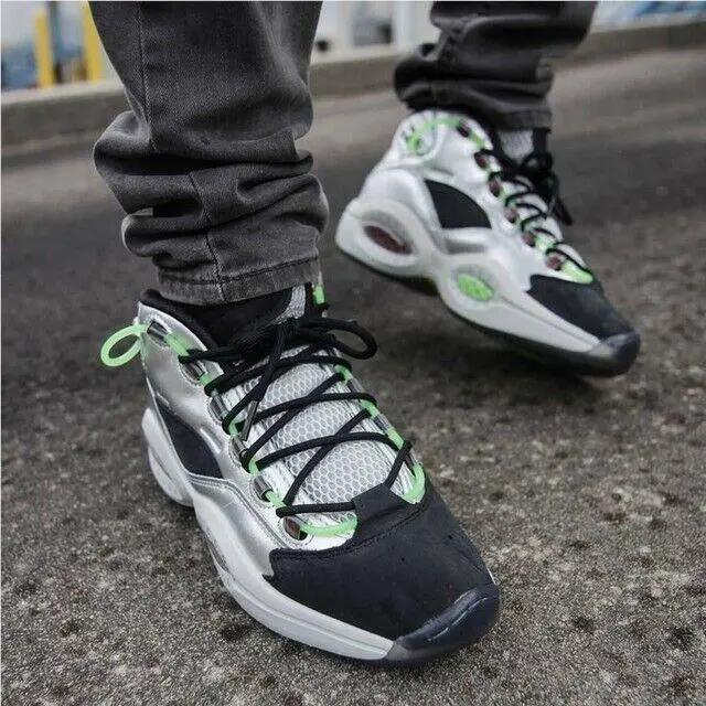 Reebok shoes - REEBOK QUESTION MID - QUESTION MID - FW7548 - Pure Silver/Red/White 2