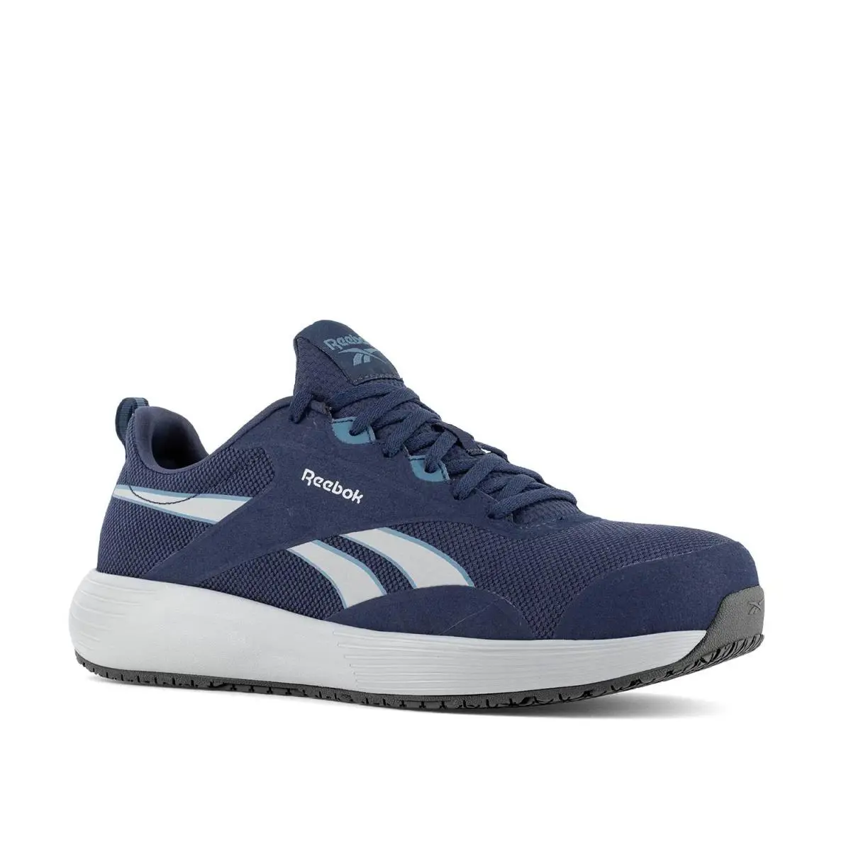 Man`s Athletic Sneakers Reebok Work Lite Plus 4 Composite Toe Work Sneaker - Navy