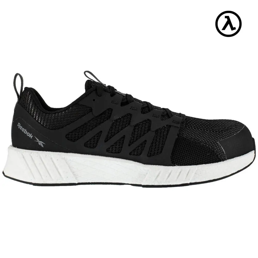 Reebok Fusion Flexweave™ Work Fusion Flexweave Work Men`s Athletic Shoe Black/white Boots RB4311 - Black and White