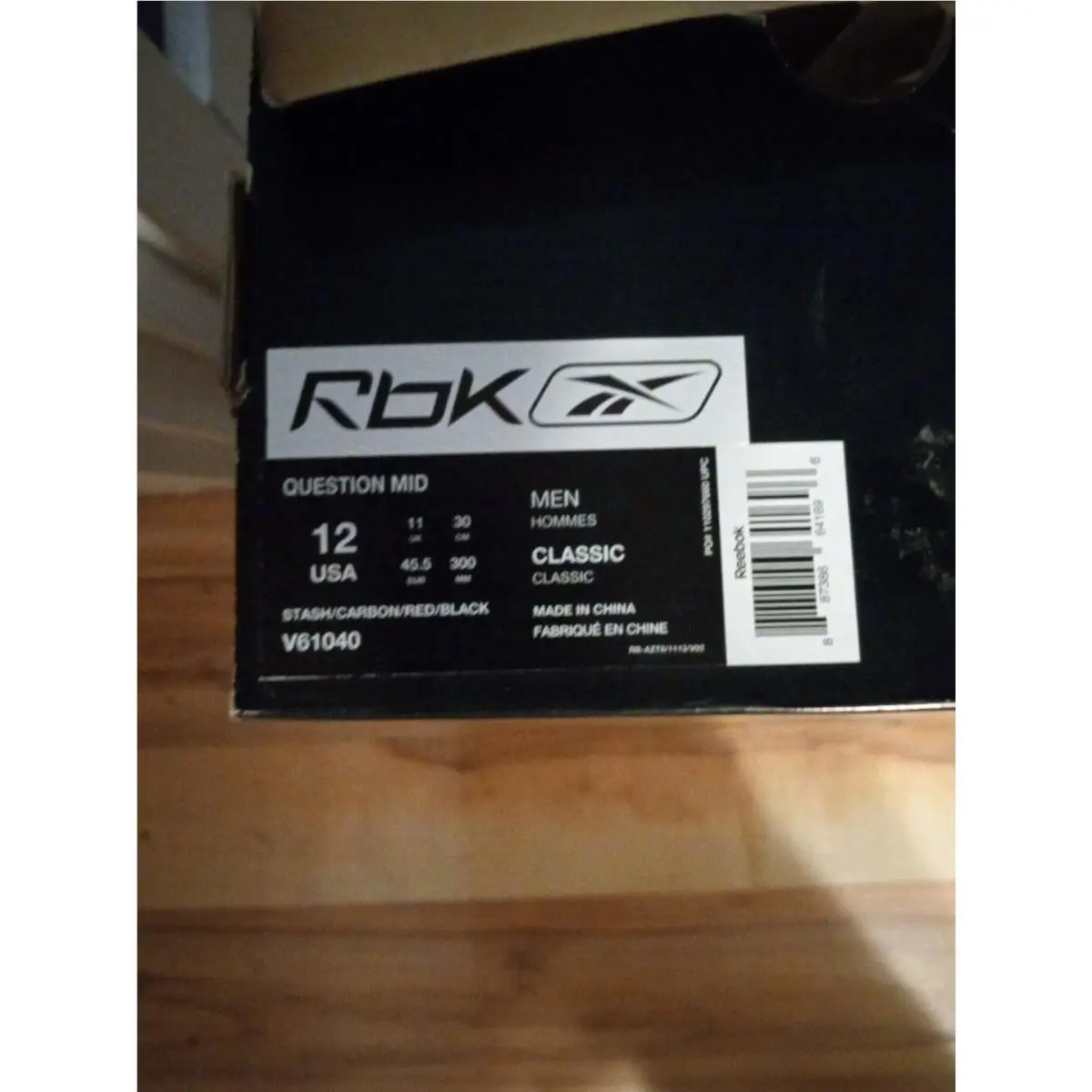 Reebok shoes - Reebok The Question - The Question - V61040 - Red 5