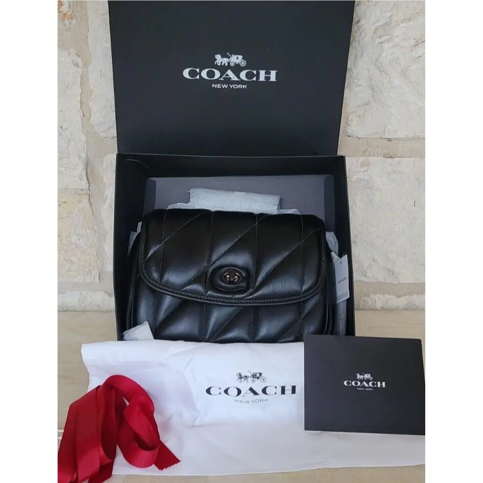 Coach Pillow Madison Shoulder Bag Pillow Quilting Black/V5 Full Size Med/lg